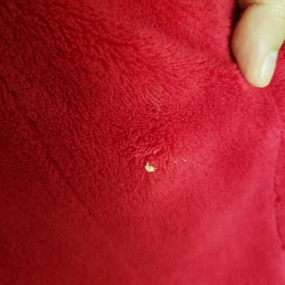 Unisex Red Long Sleeve Thick Warm Long Robe - Picture 12 of 13